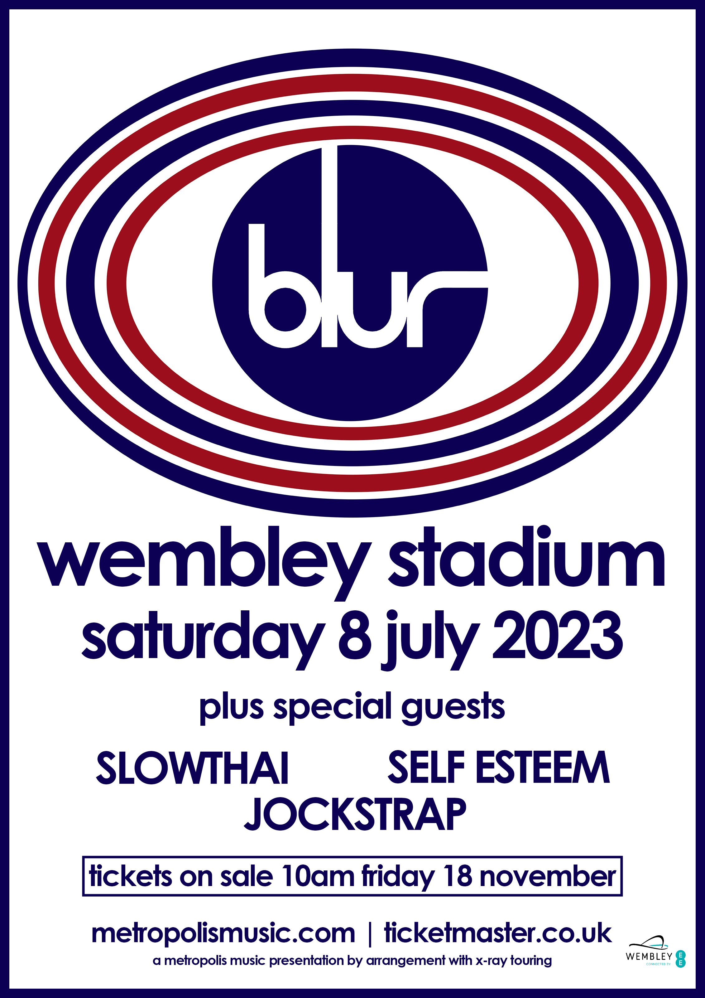 blur tour july